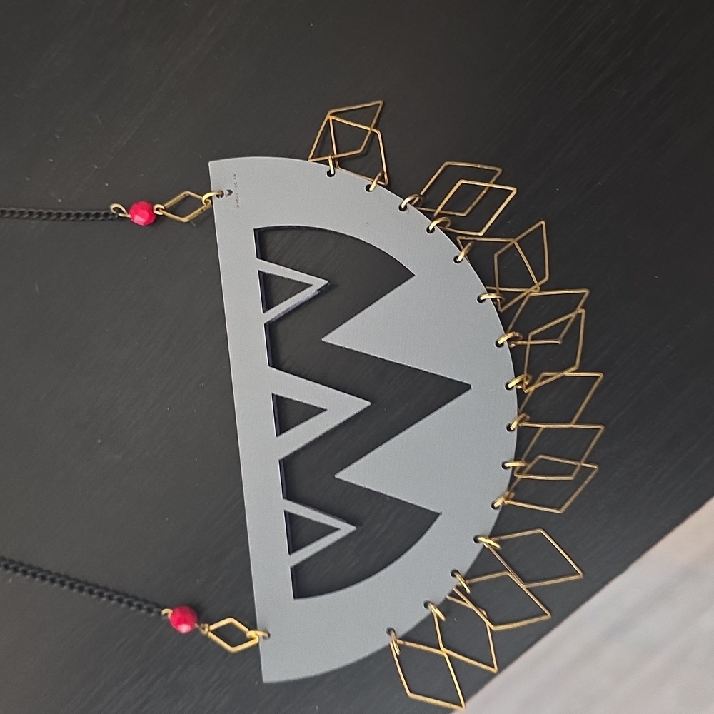 Melody Ehsani Black And Gold Statement Necklace - image 3